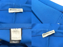 Load image into Gallery viewer, BALENCIAGA バレンシアガ ヘムジップデザイン ジョガーパンツ 457954 TTK23 ブルー サイズ36 美品 中古 4b005751