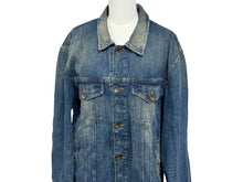 画像をギャラリービューアに読み込む, ARMANI JEANS アルマーニ ジーンズ デニムジャケット UJPN 2131 02342 コットン エラスタン ブルー サイズ50 美品 中古 4b005777