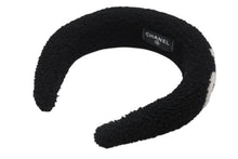 画像をギャラリービューアに読み込む, 新品未使用 CHANEL シャネル カチューシャ ブランドロゴ ヘアアクセサリー ムートン ブラック ホワイト 中古 4b005785