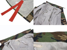 画像をギャラリービューアに読み込む, OFF WHITE オフホワイト Sahariana Jacket カモ柄 デニムジャケット デニムシャツ ワッペン 刺繍 迷彩 サイズS 美品 中古 4b005789