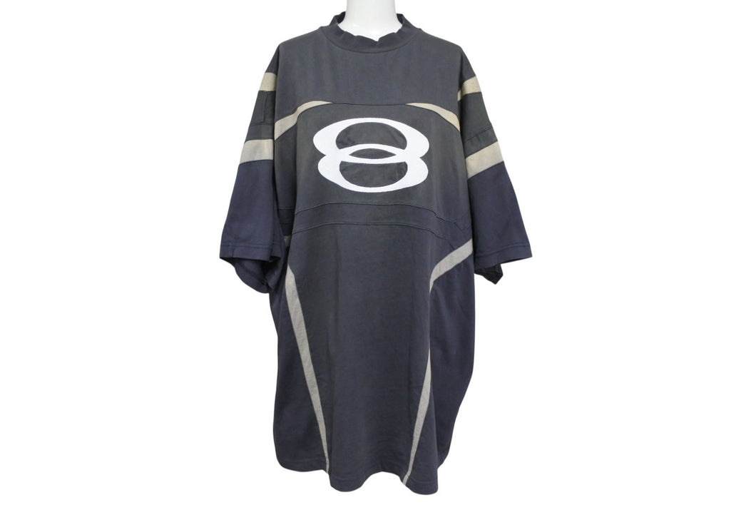 BALENCIAGA バレンシアガ 23AW Unity Sports Icon Biker オーバーサイズTシャツ 792354 TPVG9 グレー サイズ3 美品 中古 4b005811