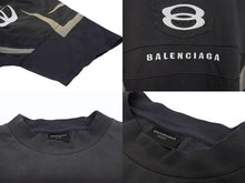Load image into Gallery viewer, BALENCIAGA バレンシアガ 23AW Unity Sports Icon Biker オーバーサイズTシャツ 792354 TPVG9 グレー サイズ3 美品 中古 4b005811