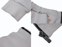 画像をギャラリービューアに読み込む, MIUMIU ミュウミュウ 20SS トラックジャケット MJL668 サイズS アームロゴ ライトグレー コットン ポリアミド 美品 中古 4b005831