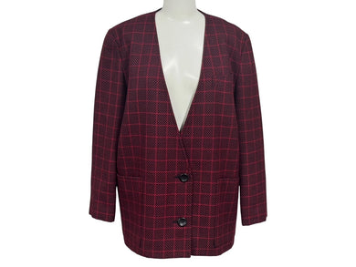 極美品 Christian Dior クリスチャンディオール PRET-A-PORTER プレタポルテ ノーカラー テーラードジャケット 3090KB94 サイズS 中古 4b005832