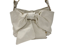 画像をギャラリービューアに読み込む, YVES SAINT LAURENT イヴサンローラン リボンバッグ ショルダーバッグ 151215 レザー ホワイト ゴールド金具 美品 中古 4b005837