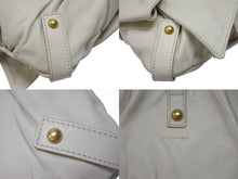 画像をギャラリービューアに読み込む, YVES SAINT LAURENT イヴサンローラン リボンバッグ ショルダーバッグ 151215 レザー ホワイト ゴールド金具 美品 中古 4b005837