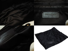 画像をギャラリービューアに読み込む, YVES SAINT LAURENT イヴサンローラン リボンバッグ ショルダーバッグ 151215 レザー ホワイト ゴールド金具 美品 中古 4b005837