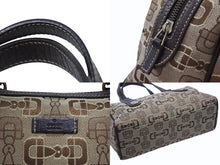 Load image into Gallery viewer, Gucci グッチ ボストンバッグ ホースビット刺繍 カーキ 248270 キャンバス ブラウン ベージュ 美品 中古 4b005845