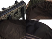 Load image into Gallery viewer, Gucci グッチ ボストンバッグ ホースビット刺繍 カーキ 248270 キャンバス ブラウン ベージュ 美品 中古 4b005845