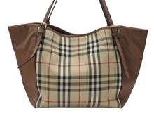 画像をギャラリービューアに読み込む, Burberry バーバリー Nova Check Tote Bag ノヴァチェック トートバッグ ハンドバッグ 1990-2000s ベージュ ブラウン 美品 中古 4b005849