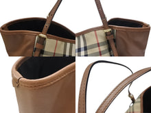 画像をギャラリービューアに読み込む, Burberry バーバリー Nova Check Tote Bag ノヴァチェック トートバッグ ハンドバッグ 1990-2000s ベージュ ブラウン 美品 中古 4b005849