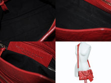 Load image into Gallery viewer, BALENCIAGA バレンシアガ クラシック ミニ シティ 2WAY ショルダーバッグ 300295 ロゴ レッド シルバー金具 美品 中古 4b005850
