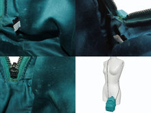 画像をギャラリービューアに読み込む, MIUMIU ミュウミュウ マイクロリュック チェーンショルダーバッグ マテラッセ ラムスキン ターコイズブルー シルバー金具 美品 中古 4b005851