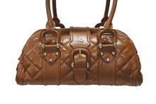 画像をギャラリービューアに読み込む, 極美品 BURBERRY バーバリー Bowling ボーリング ボストンバッグ FF12501 WS12501 ブラウン ゴールド金具 中古 4b005854