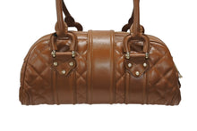 画像をギャラリービューアに読み込む, 極美品 BURBERRY バーバリー Bowling ボーリング ボストンバッグ FF12501 WS12501 ブラウン ゴールド金具 中古 4b005854