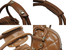 画像をギャラリービューアに読み込む, 極美品 BURBERRY バーバリー Bowling ボーリング ボストンバッグ FF12501 WS12501 ブラウン ゴールド金具 中古 4b005854