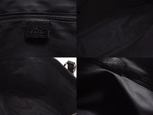 Load image into Gallery viewer, GUCCI グッチ GGパターン ハンドバック トートバッグ 113019 ブラック 黒 シルバー金具 キャンバス 美品 中古 4b005855