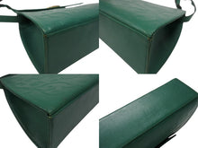 画像をギャラリービューアに読み込む, YvesSaintLaurent イヴ サンローラン LogoShoulderBag ロゴ ショルダーバッグ FF14623 WS14623 グリーン ゴールド金具 美品 中古 4b005858