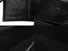 Load image into Gallery viewer, 極美品 BALENCIAGA バレンシアガ ジャイアントコンチネンタル 長財布 ハンドバッグ ブラック シルバー金具 中古 4b005859