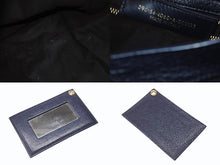 Load image into Gallery viewer, BALENCIAGA バレンシアガ クラシック メタリック エッジ シティ 2WAY ショルダーバッグ 390154 ネイビー ゴールド金具 美品 中古 4b005865