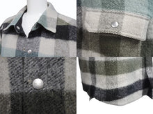 画像をギャラリービューアに読み込む, 極美品 Rick Owens リックオウエンス シャツジャケット 22AW YZERR私物 RU02B2729-WFP チェック アルパカ 毛 サイズ48 中古 4b005882