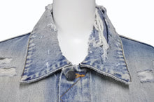 画像をギャラリービューアに読み込む, 極美品 AMIRI アミリ GRATEFUL DEAD skull rose スカルデザインペイントデニムジャケット YZERR着用 ブルー マルチカラー サイズM 中古 4b005884