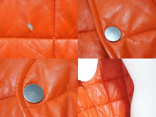 画像をギャラリービューアに読み込む, 極美品 BOTTEGA VENETA ボッテガヴェネタ レザーキルティングベスト 712269 ジープスキン ポリエステル レッド YZERR私物 サイズM 4b005886 中古