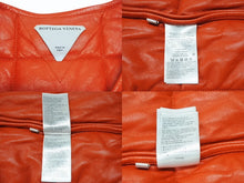 画像をギャラリービューアに読み込む, 極美品 BOTTEGA VENETA ボッテガヴェネタ レザーキルティングベスト 712269 ジープスキン ポリエステル レッド YZERR私物 サイズM 4b005886 中古