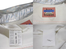 画像をギャラリービューアに読み込む, ACNE STUDIOS アクネストゥディオズ デニムジャケット YZERR私物 コットン シルバー サイズ50 美品 中古 4b005887