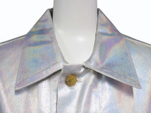 画像をギャラリービューアに読み込む, ACNE STUDIOS アクネストゥディオズ デニムジャケット YZERR私物 コットン シルバー サイズ50 美品 中古 4b005887