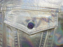 画像をギャラリービューアに読み込む, ACNE STUDIOS アクネストゥディオズ デニムジャケット YZERR私物 コットン シルバー サイズ50 美品 中古 4b005887