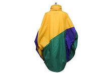 Load image into Gallery viewer, 極美品 BALENCIAGA バレンシアガ カラーブロック ナイロンジャケット 18AW YZERR着用 イエロー グリーン パープル サイズ46 中古 4b005888