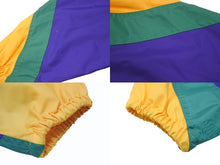 Load image into Gallery viewer, 極美品 BALENCIAGA バレンシアガ カラーブロック ナイロンジャケット 18AW YZERR着用 イエロー グリーン パープル サイズ46 中古 4b005888