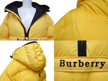 画像をギャラリービューアに読み込む, BURBERRY バーバリー パファージャケット ダウンジャケット YZERR私物 8003209 サイズ48 イエロー ポリエステル 美品 中古 4b005894