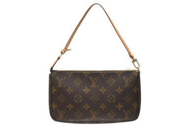 極美品 LOUIS VUITTON ルイヴィトン ポシェット アクセソワール アクセサリーポーチ M51980 モノグラム PVC レザー 中古 4b005920