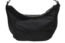 Load image into Gallery viewer, PRADA プラダ ホーボー ワンショルダーバッグ ハンドバッグ トライアングルロゴ BR3291 ナイロン レザー ブラック シルバー金具 美品 中古 4b005934