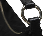 Load image into Gallery viewer, PRADA プラダ ホーボー ワンショルダーバッグ ハンドバッグ トライアングルロゴ BR3291 ナイロン レザー ブラック シルバー金具 美品 中古 4b005934