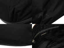 Load image into Gallery viewer, PRADA プラダ ホーボー ワンショルダーバッグ ハンドバッグ トライアングルロゴ BR3291 ナイロン レザー ブラック シルバー金具 美品 中古 4b005934