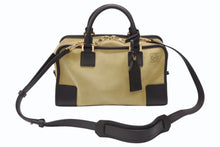 画像をギャラリービューアに読み込む, LOEWE ロエベ アナグラム ハンドバッグ ショルダーバッグ 2WAY アマソナ28 スウェード レザー ブラウン ベージュ 美品 中古 4b005941