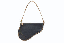 画像をギャラリービューアに読み込む, Christian Dior クリスチャンディオール ガリアーノ期 サドルポーチ アクセサリーポーチ MC0701 デニム 美品 中古 4b005978