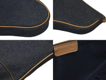 画像をギャラリービューアに読み込む, Christian Dior クリスチャンディオール ガリアーノ期 サドルポーチ アクセサリーポーチ MC0701 デニム 美品 中古 4b005978