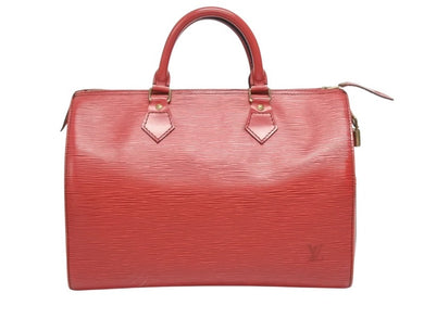 LOUIS VUITTON ルイヴィトン スピーディ30 ハンドバッグ M43007 エピ レザー カスティリアンレッド ゴールド金具 美品 中古 4b005995
