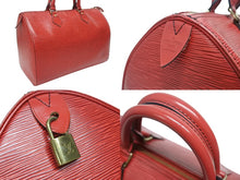 画像をギャラリービューアに読み込む, LOUIS VUITTON ルイヴィトン スピーディ30 ハンドバッグ M43007 エピ レザー カスティリアンレッド ゴールド金具 美品 中古 4b005995