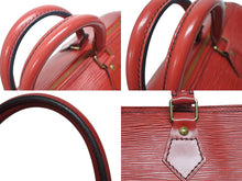 画像をギャラリービューアに読み込む, LOUIS VUITTON ルイヴィトン スピーディ30 ハンドバッグ M43007 エピ レザー カスティリアンレッド ゴールド金具 美品 中古 4b005995