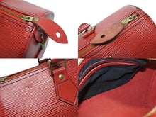画像をギャラリービューアに読み込む, LOUIS VUITTON ルイヴィトン スピーディ30 ハンドバッグ M43007 エピ レザー カスティリアンレッド ゴールド金具 美品 中古 4b005995