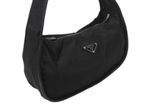 Load image into Gallery viewer, PRADA プラダ ワンショルダーバッグ ブラック ナイロン レザー ハンドバッグ BR0744 トライアングルロゴ 美品 中古 4b005997