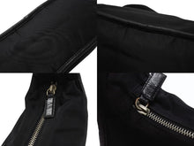 Load image into Gallery viewer, PRADA プラダ ワンショルダーバッグ ブラック ナイロン レザー ハンドバッグ BR0744 トライアングルロゴ 美品 中古 4b005997