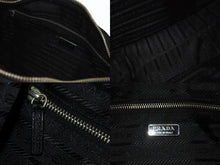 Load image into Gallery viewer, PRADA プラダ ワンショルダーバッグ ブラック ナイロン レザー ハンドバッグ BR0744 トライアングルロゴ 美品 中古 4b005997