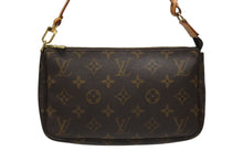画像をギャラリービューアに読み込む, LOUIS VUITTON ルイヴィトン ポシェット アクセソワール アクセサリーポーチ M51980 モノグラム ブラウン レザー PVC 美品 中古 4b006003