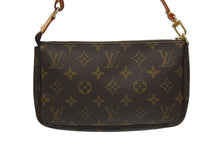 画像をギャラリービューアに読み込む, LOUIS VUITTON ルイヴィトン ポシェット アクセソワール アクセサリーポーチ M51980 モノグラム ブラウン レザー PVC 美品 中古 4b006003